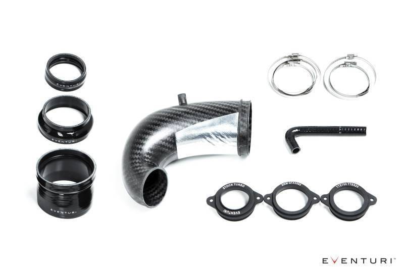 Eventuri Audi RS3 / TTRS Gen 2 LHD Carbon Turbo Inlet w/ No Flange thumbnail 2