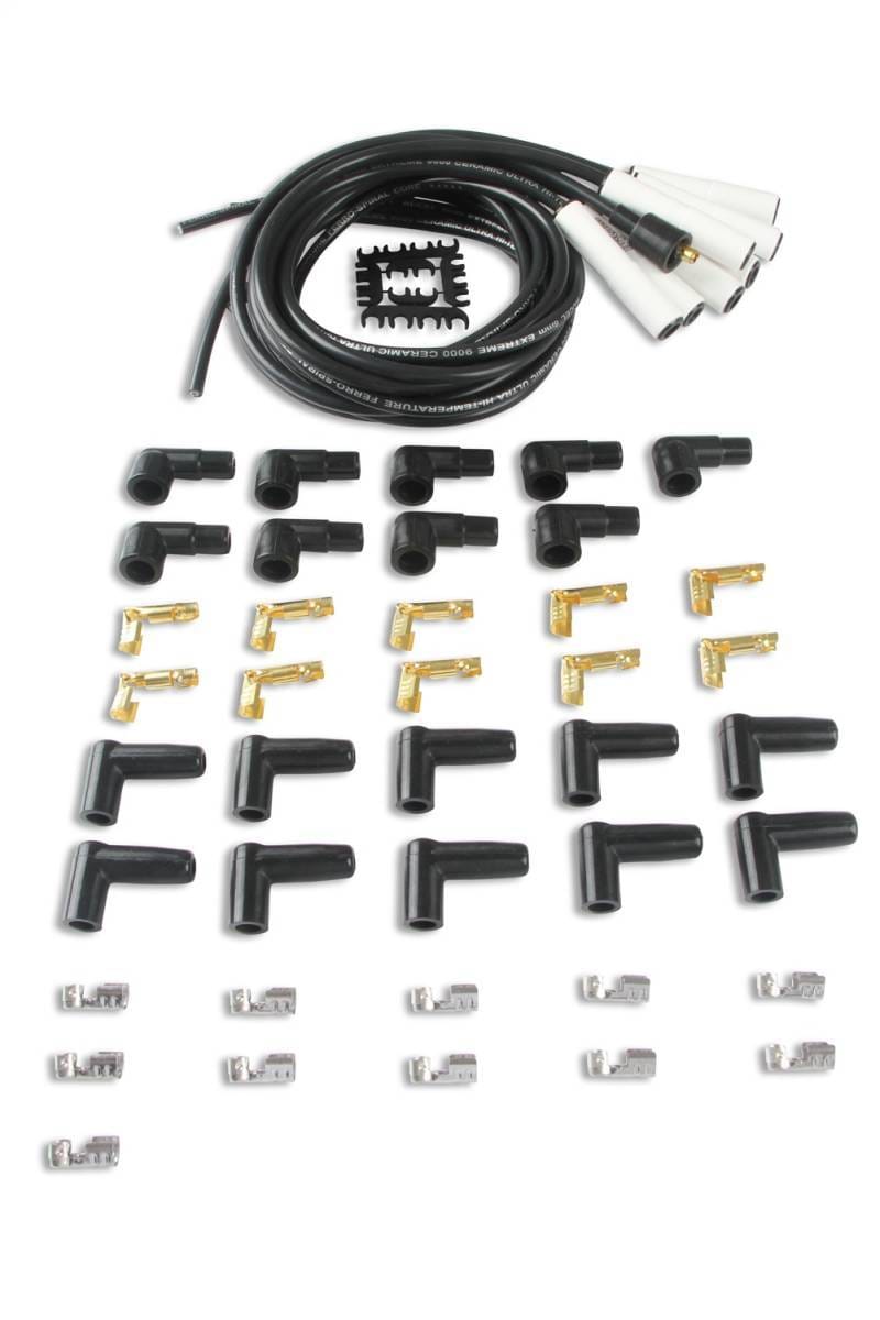 BDDP 9000C Spark Plug Wire Set - Universal - 180 Deg White Ceramic Boots - Fits 1967-1968 Mercedes-Benz 600