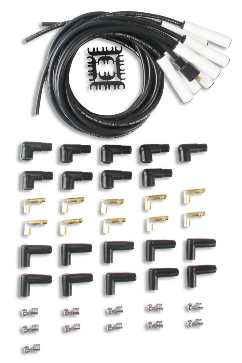 BDDP 9000C Spark Plug Wire Set - Universal - 180 Deg White Ceramic Boots - Fits 1967-1968 Mercedes-Benz 600 thumbnail 13