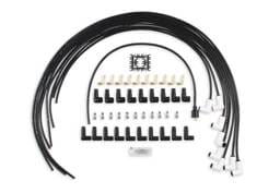 BDDP 9001C Spark Plug Wire Set - Universal - 90 Deg White Ceramic Boots - Fits select 1960-1972 Mercedes-Benz models