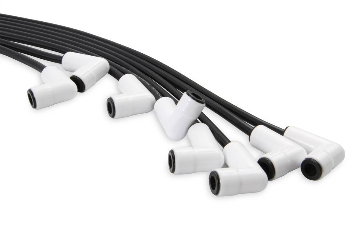 BDDP 9001C Spark Plug Wire Set - Universal - 90 Deg White Ceramic Boots - Fits select 1960-1972 Mercedes-Benz models thumbnail 9