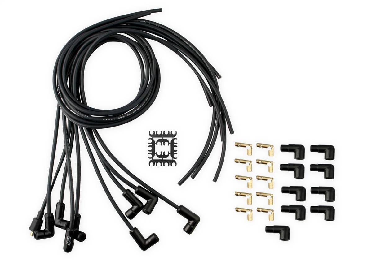 BDDP 9001CK Spark Plug Wire Set - Universal - 90 Deg Black Ceramic Boots