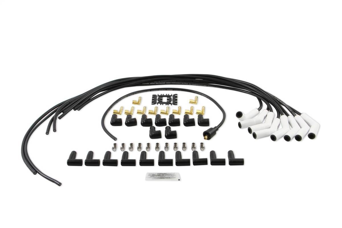 BDDP 9002C Spark Plug Wire Set - Universal - 135 Deg White Ceramic Boots thumbnail 3