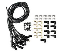 BDDP 9002CK Spark Plug Wire Set - Universal - 135 Deg Black Ceramic Boots