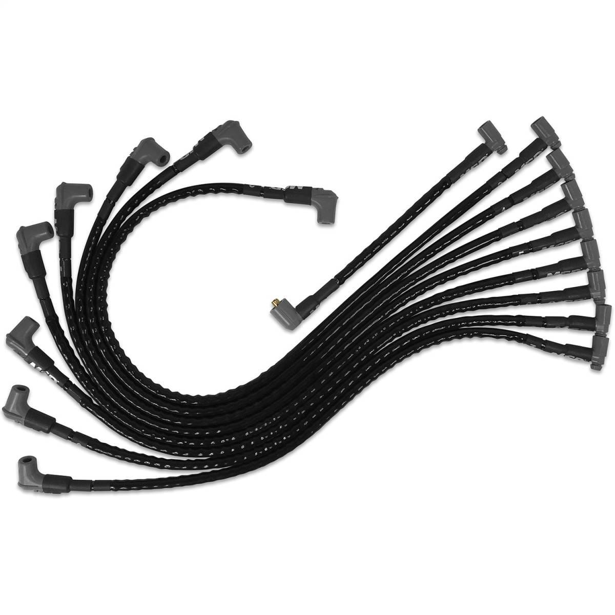 BCCX 35591 Sleeved Spark Plug Wires for SBC under exhaust, HEI
