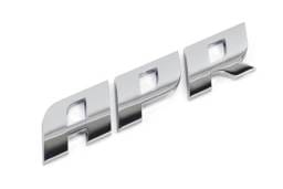 HJQF A1000006 APR Badge - Polished Silver - Fits select 1983-2027 Audi, Volkswagen applications