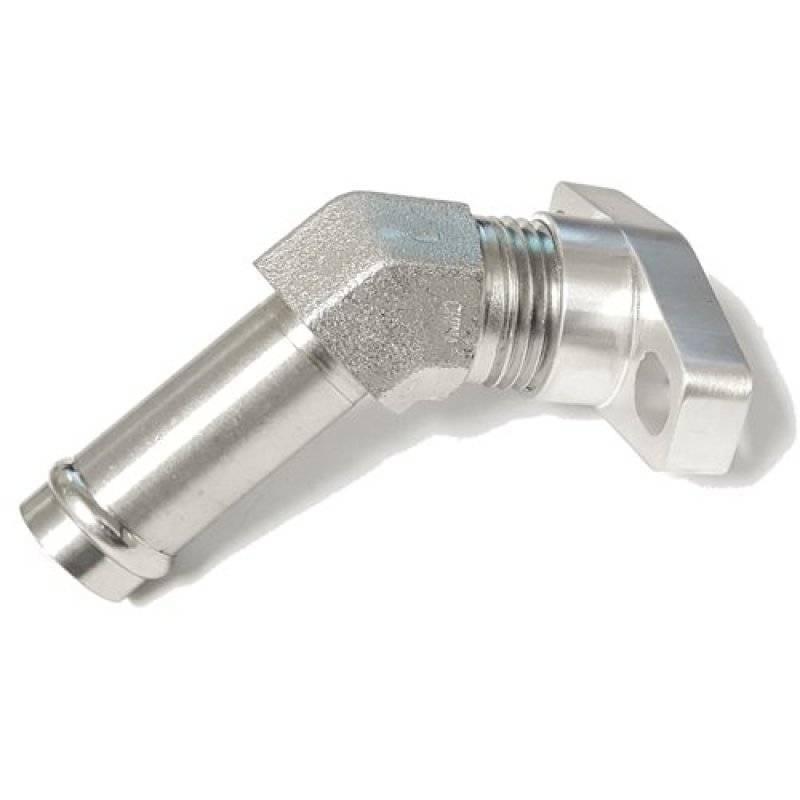 ATP Oil Drain/Return Flange GT/GTX GT25-GTX35 Special Combination 45 Degree Tight Elbow 5/8in Barb thumbnail 2