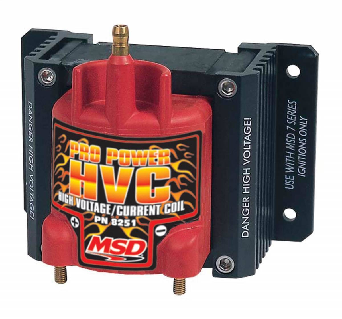 BCCX 8251 MSD Ignition Coil - Pro Power HVC - Red