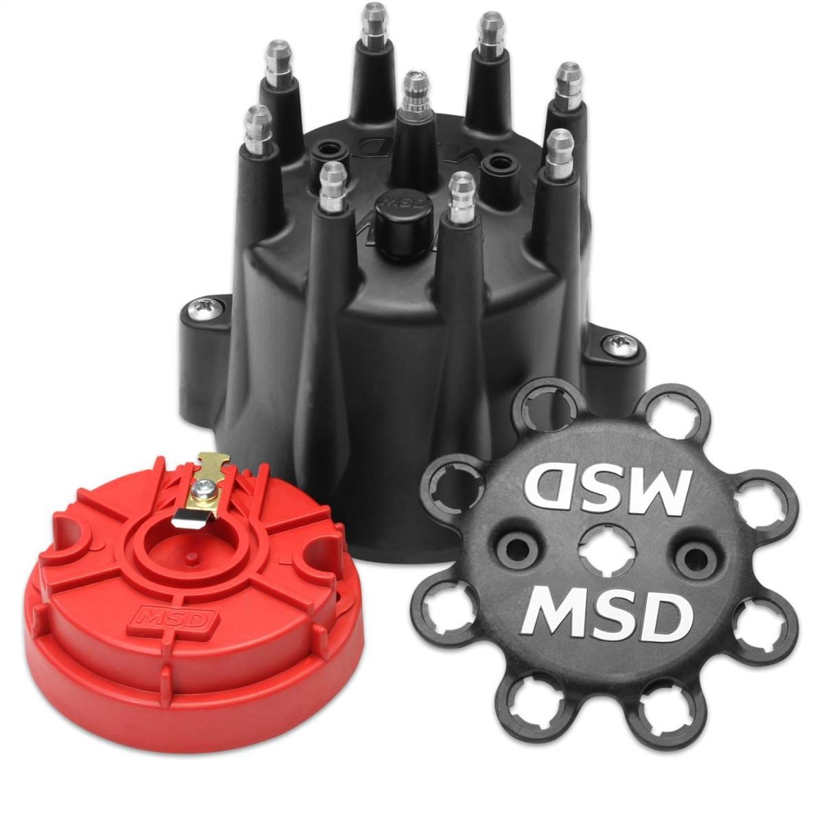 BCCX 84336 Black Chevy V8 HEI Distributor Cap and Rotor