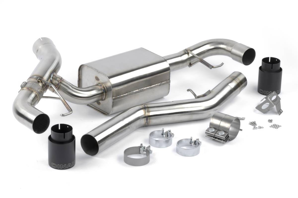 GFBV D660-0091-BLK Dinan Valved Axle-Back Exhaust - 2019-2024 BMW 330i/430i - Fits select 2019-2026 BMW models