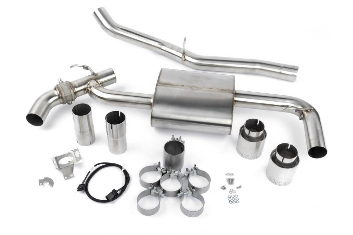 GFBV D660-0089 Dinan Valved Axle-Back Exhaust - 2016-2023 BMW X1/X2 xDrive28i; Dinan Valved Axle-Back Exhaust - 2016-2024 MINI C'Man JCW - Fits 2016-2024 Mini, BMW models