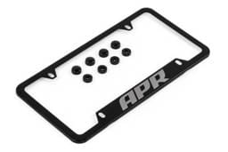 HJQF A1000010 APR License Plate Frame - Thick, Black w/ Hiders