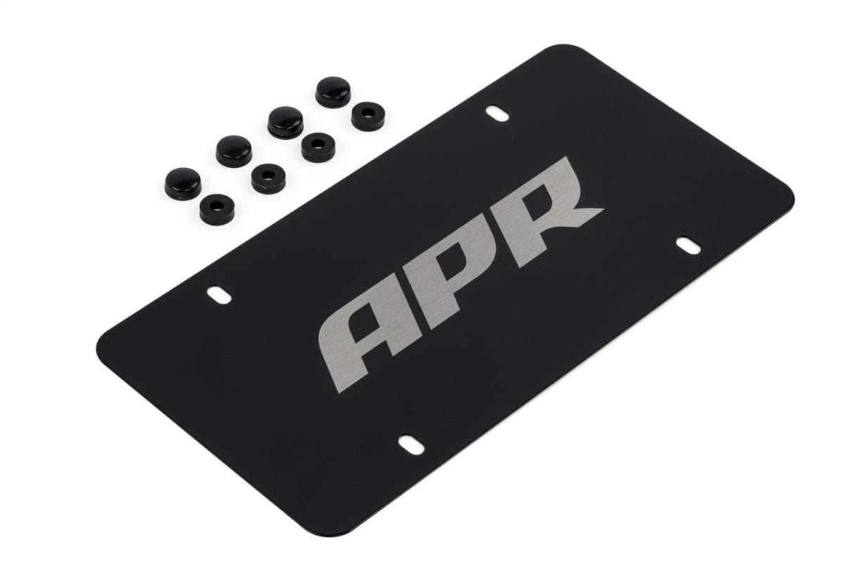 HJQF A1000015 APR License Plate - Silver on Black