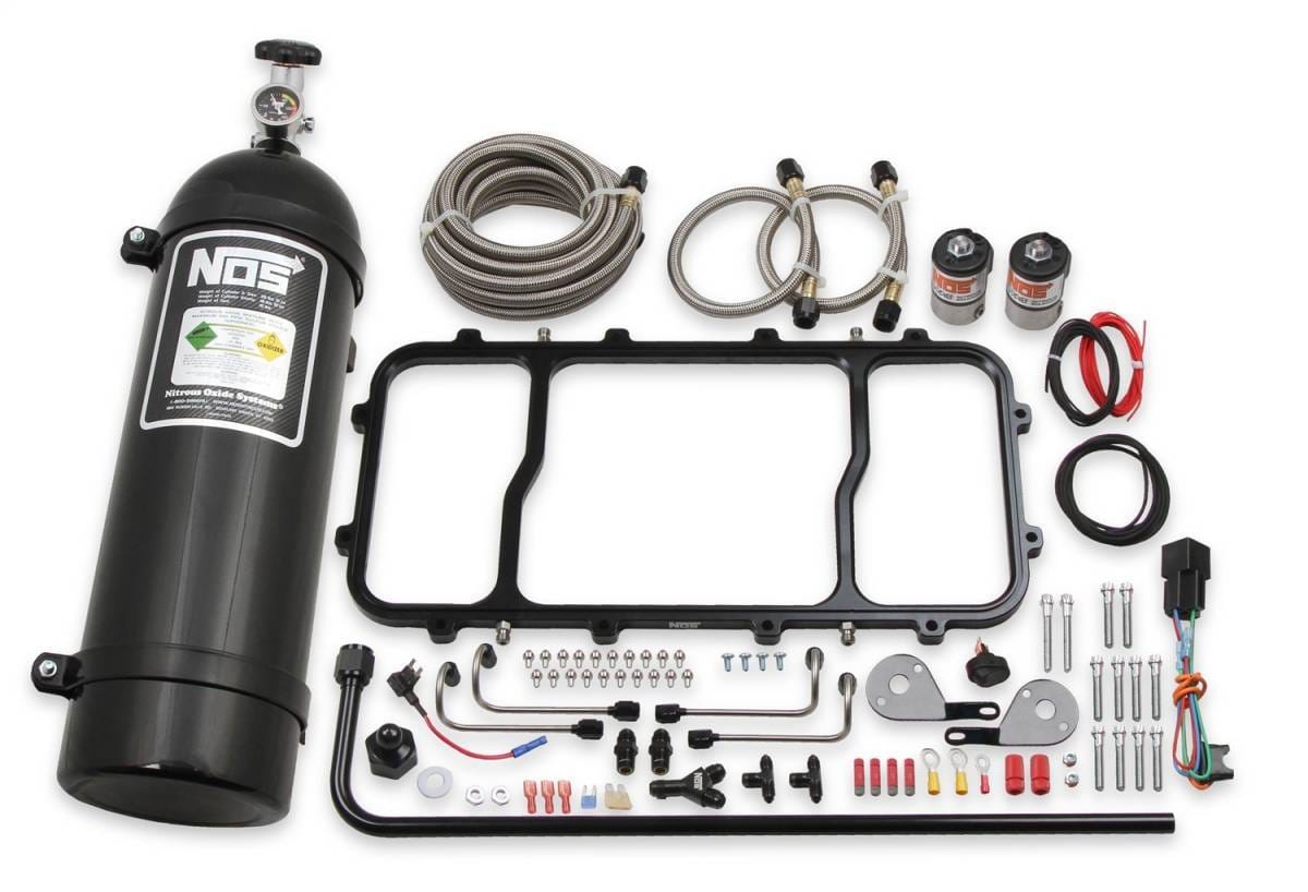 BHHV 05501BNOS NOS Dry Nitrous Plate System for Holley LS Hi Ram Intake Manifold - Black