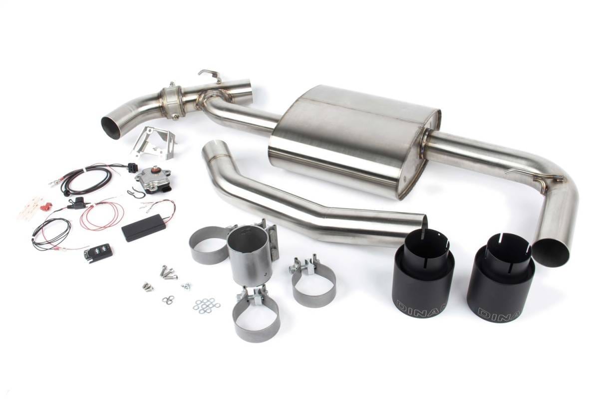 GFBV D660-0083-BLK Dinan Valved Axle-Back Exhaust - 2017-2024 MINI Countryman S / Clubman S - Fits 2016-2024 Mini Cooper Clubman, Cooper Countryman