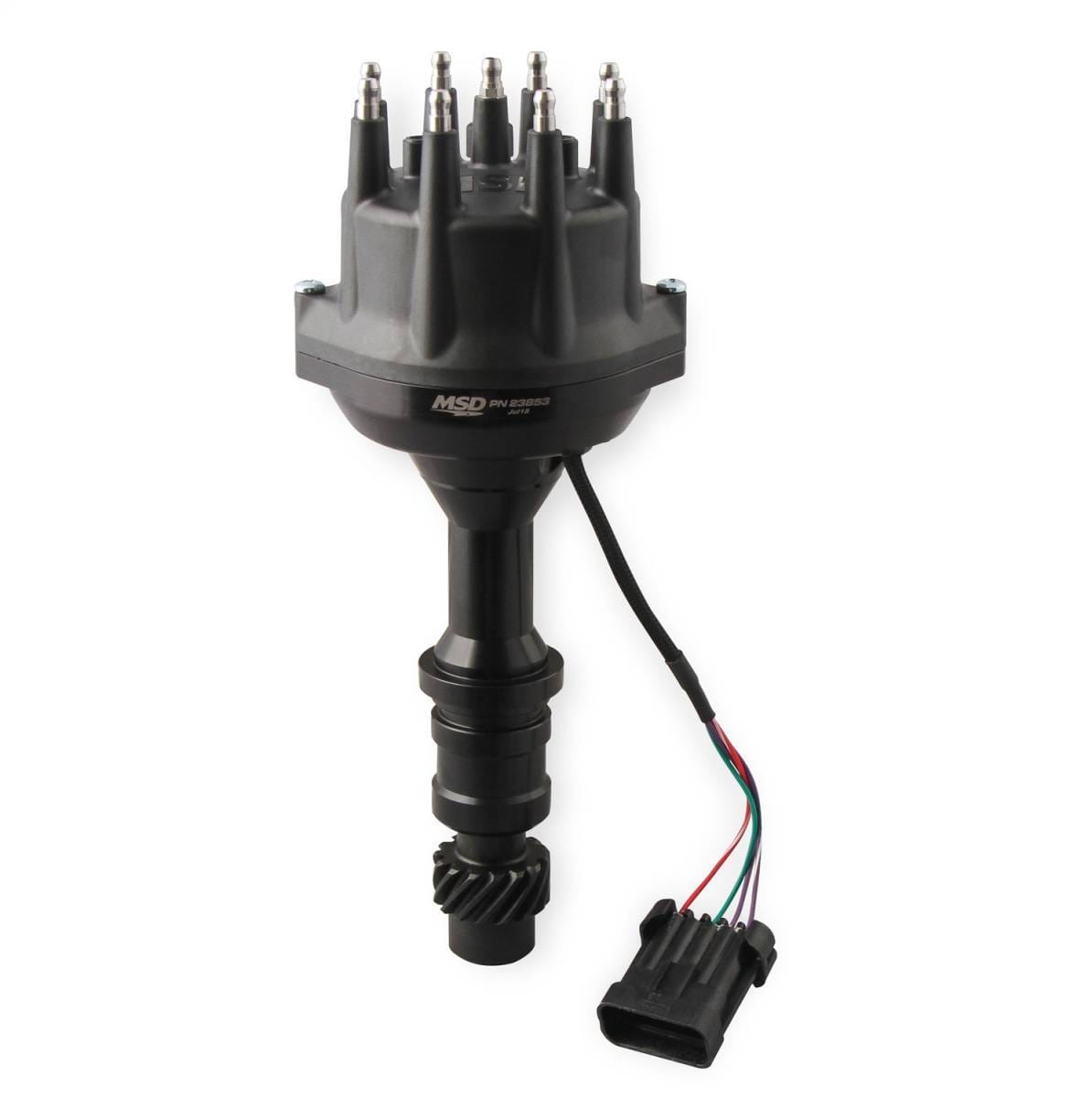 BCCX 23853 MSD Black, Oldsmobile V8 Dual Sync Distributor