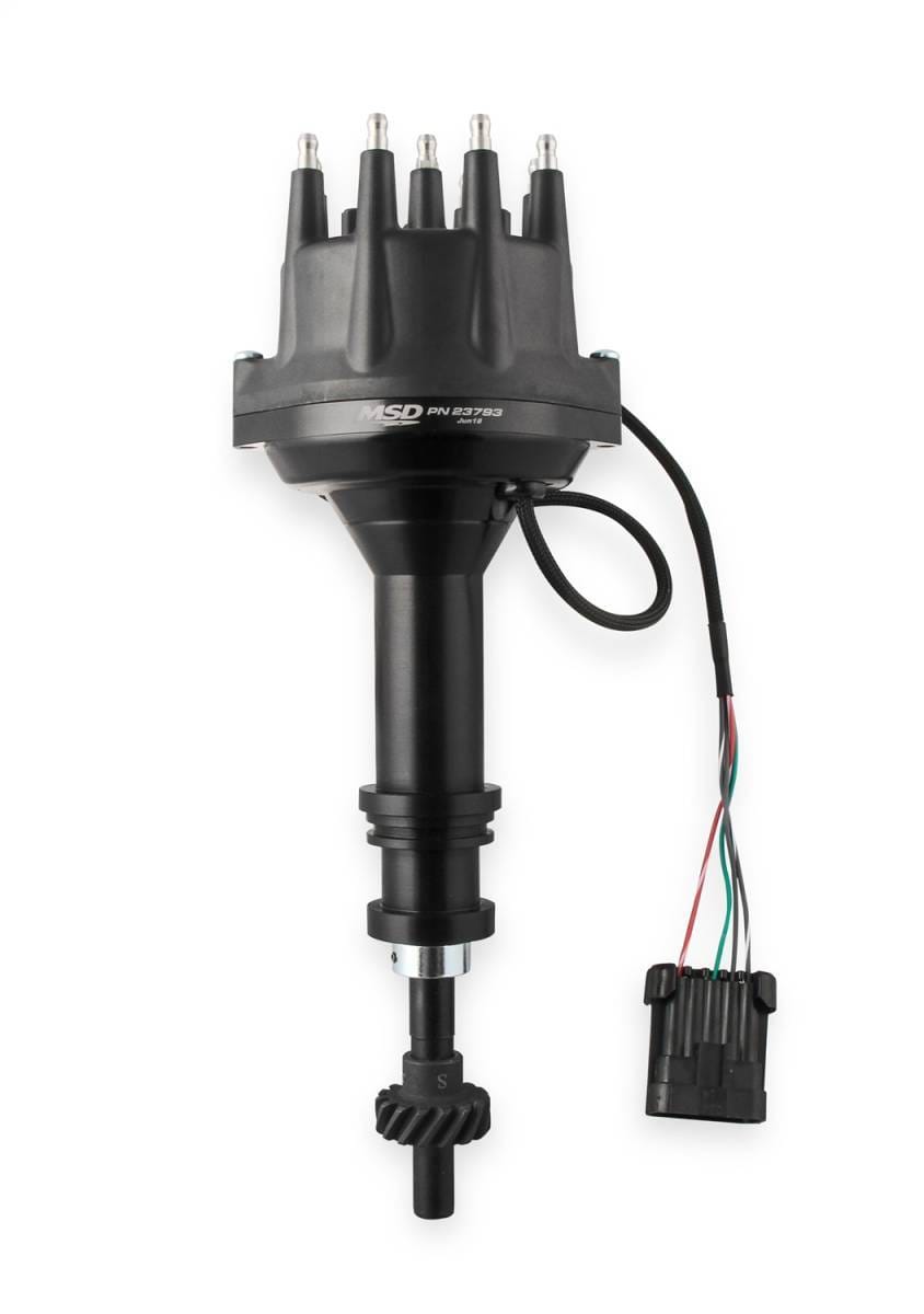 BCCX 23793 MSD Black, Ford 351C - 460 Dual Sync Distributor