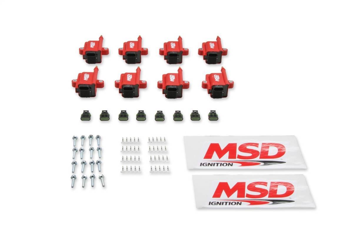 BCCX 8289-8 MSD Ignition Coil - Smart - 8-Pack - Red thumbnail 2