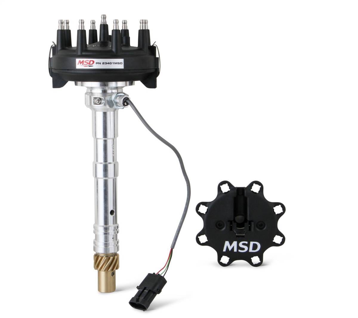 BCCX 23401MSD Chevy Crank Trigger Distributor with adjustable Cam Sync Pick-up