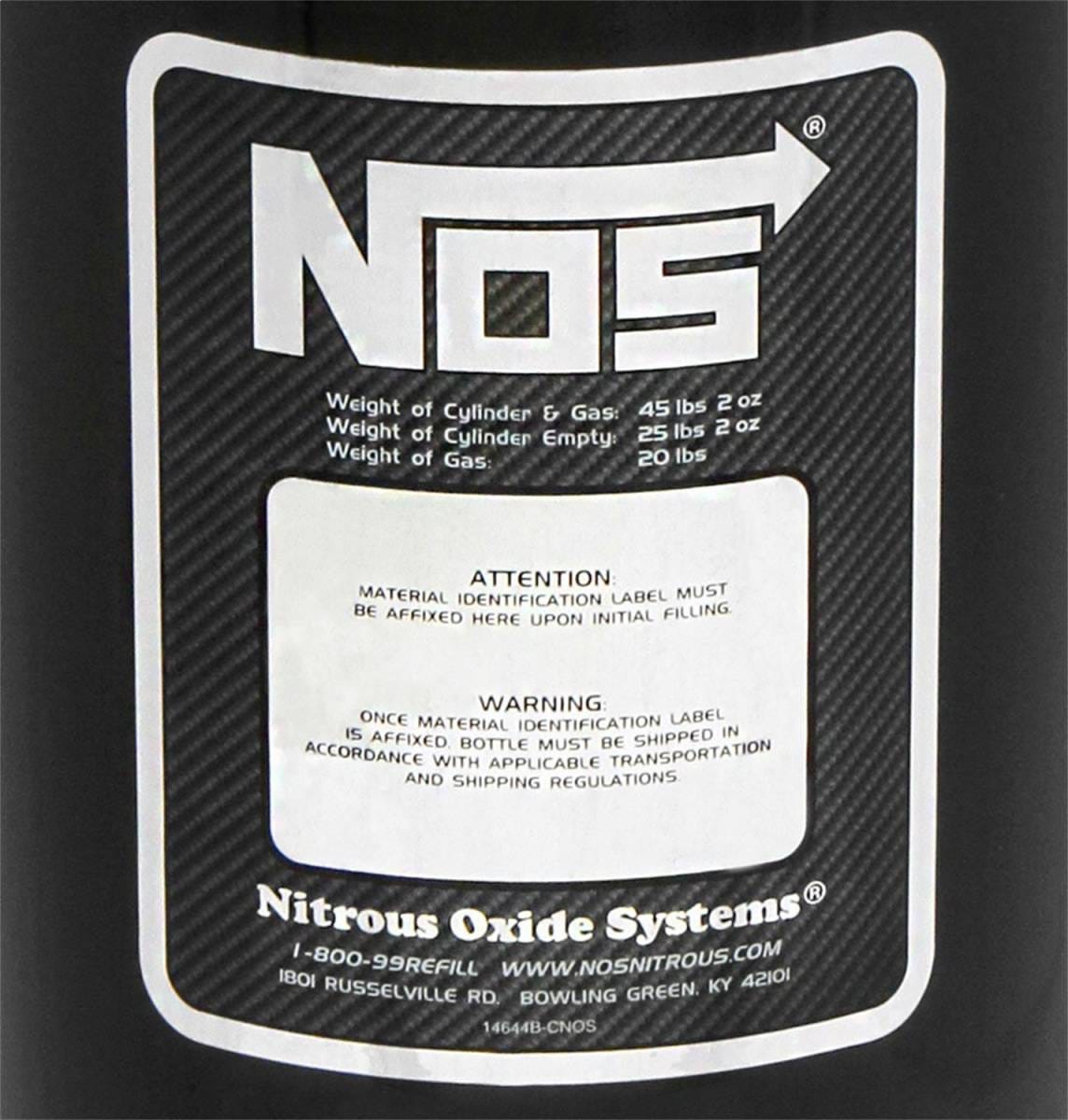 BHHV 14760BNOS NOS Nitrous Bottle thumbnail 3
