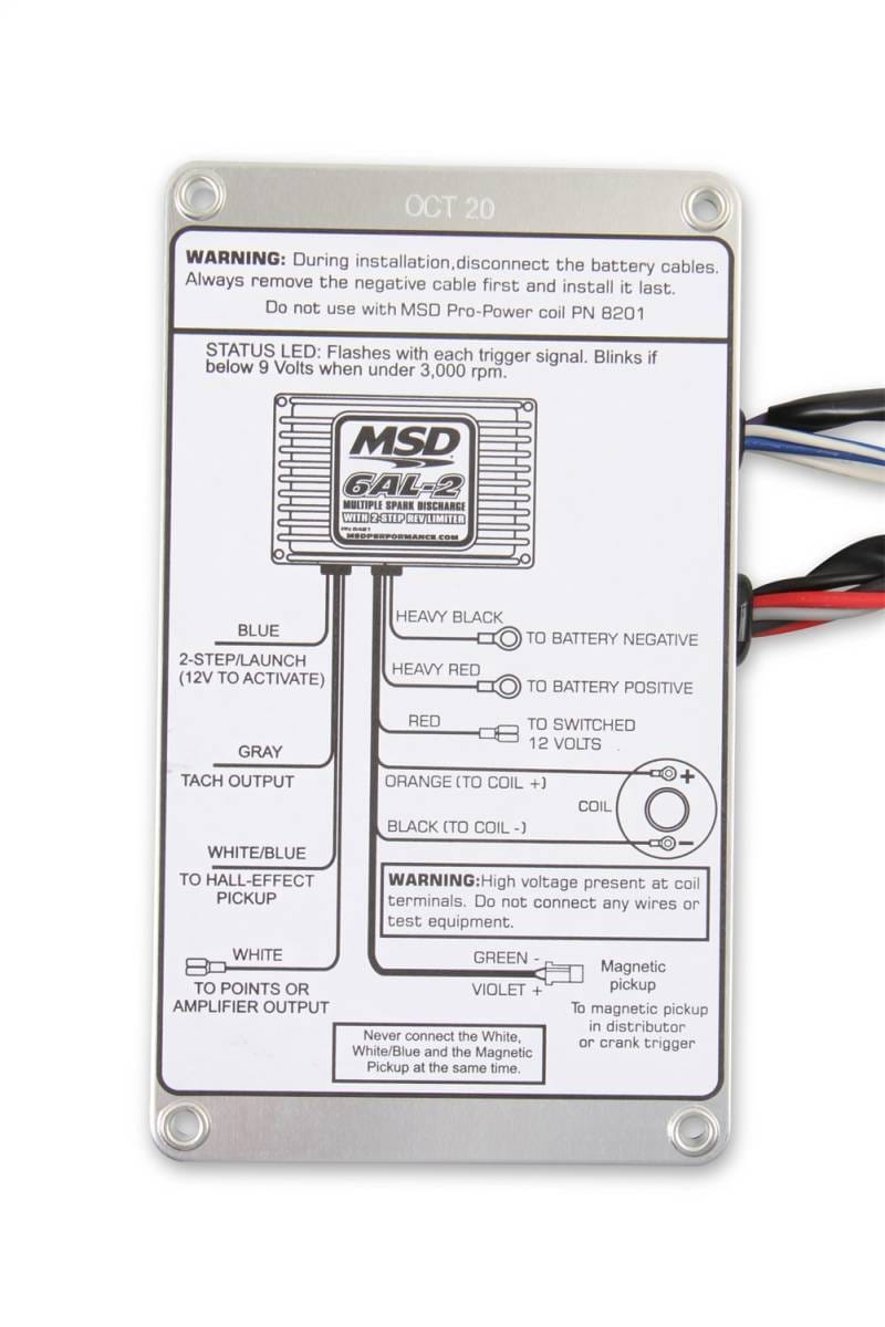 BCCX 64213 MSD 6AL-2 Ignition Control - Black thumbnail 8
