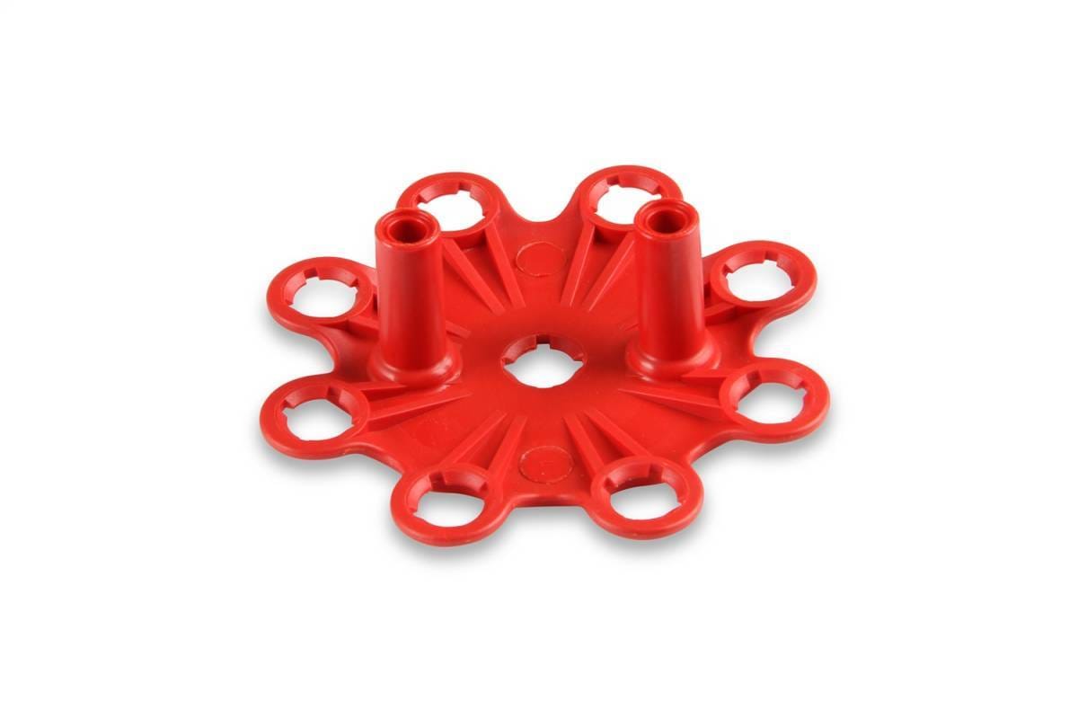 BCCX 8433 MSD Distributor Cap - V8 - HEI Terminals - Red - Spark Plug Wire Retainer thumbnail 4
