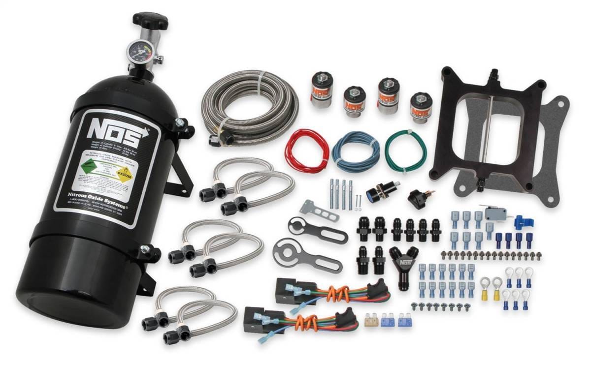 BHHV 02301BNOS NOS Pro Two-Stage Wet Nitrous System for 4150 4-barrel Carburetor-Black