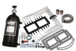 BHHV 02520BNOS NOS Supercharger Wet Nitrous System, Black Plate & Plumbing, Black 10 lb Bottle