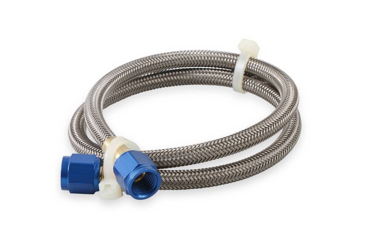 BHHV 15230NOS NOS Stainless Steel Braided Hose -4AN 2-foot Blue thumbnail 5