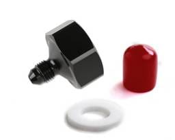 BHHV 16221NOS NOS Black T7075 aluminum 4AN-660 Bottle Nut Adapter