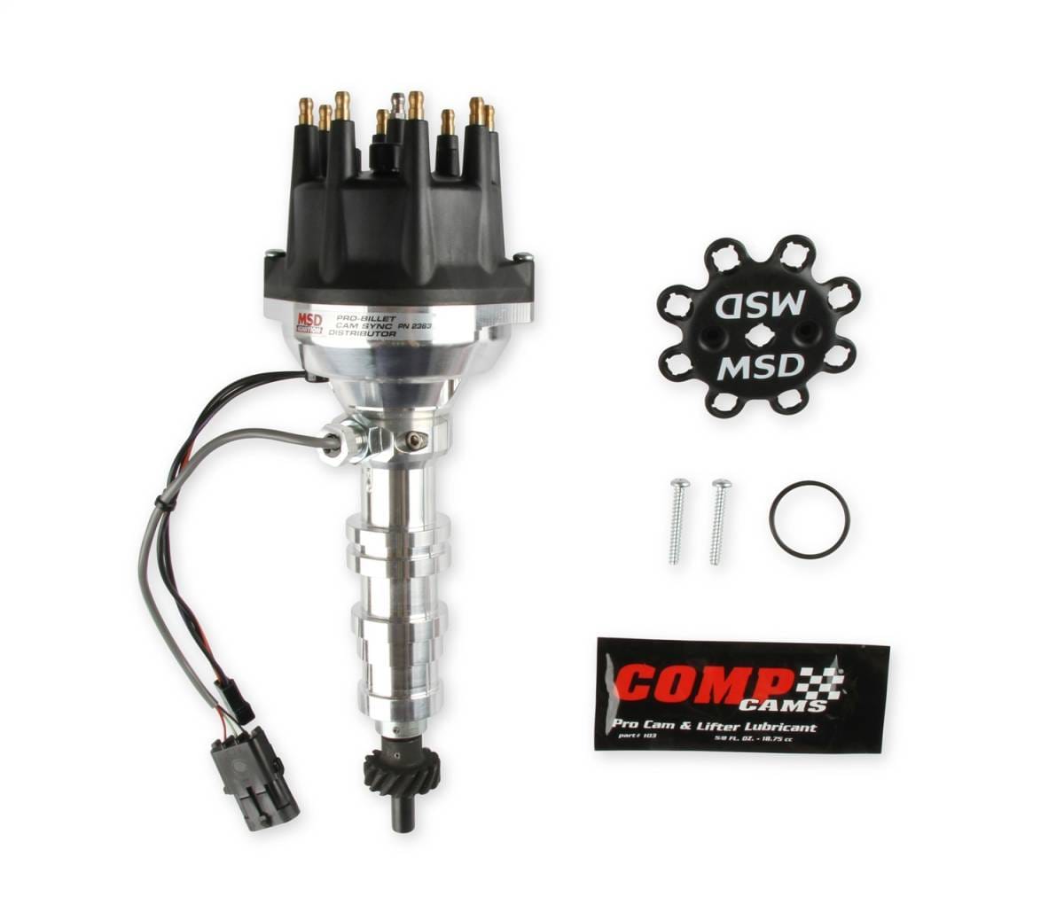 BCCX 2363 Pro-Billet Cam Sync Distributor, Ford FE, Steel gear