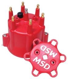 BCCX 8014 Chevy MSD 6 Cylinder HEI Distributor Cap w/Retainer
