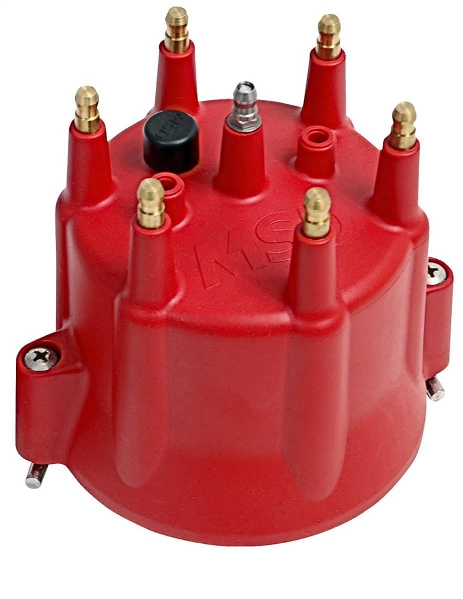 BCCX 8014 Chevy MSD 6 Cylinder HEI Distributor Cap w/Retainer thumbnail 2