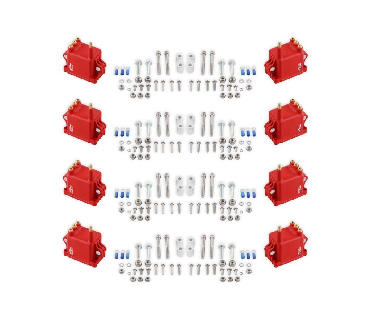 BCCX 82808 MSD Ignition Coil - High Output - 8-Pack - Red