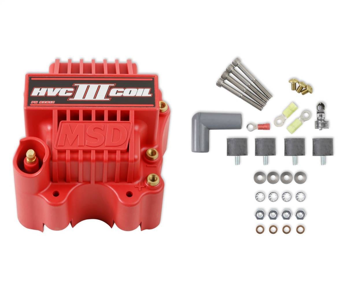 BCCX 82612 MSD Ignition Coil - HVC-3 Series - Red