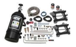 BHHV 02010BNOS NOS Cheater Wet Nitrous System for 2x4 Dual 4150 4-barrel Carburetors-Black