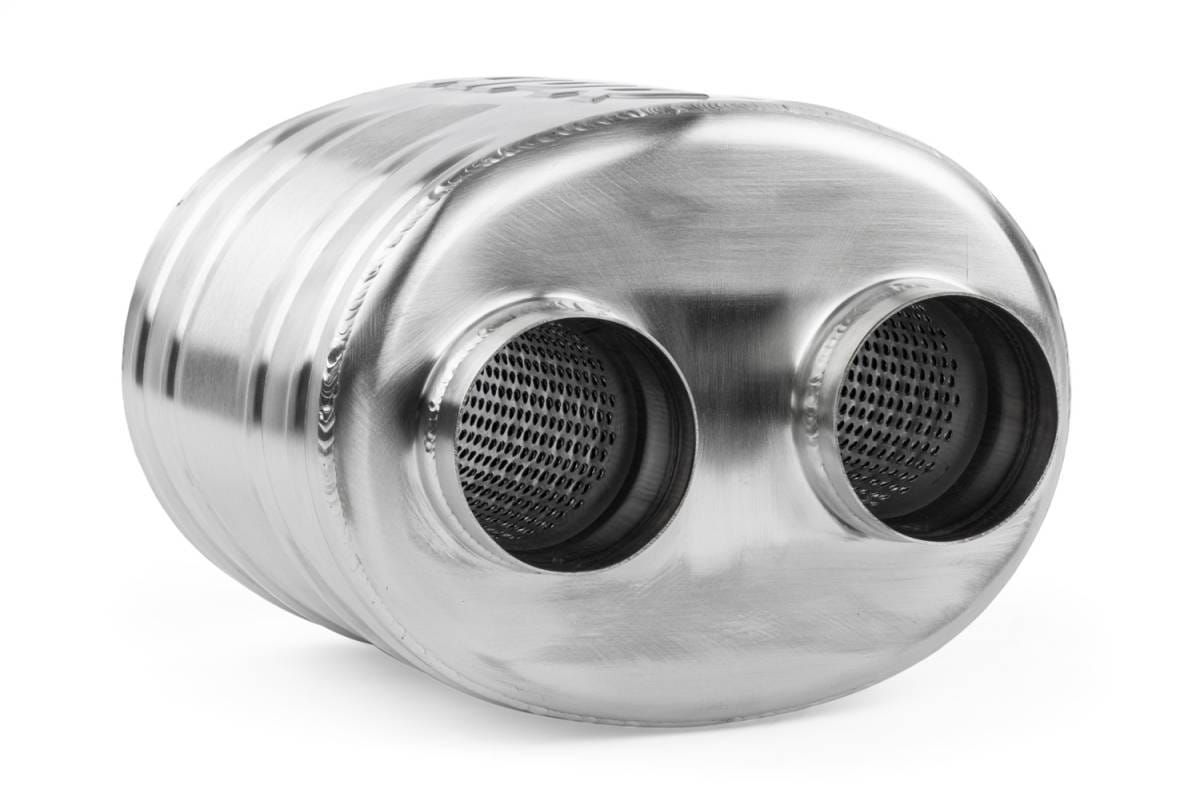 HJQF MUH0010 APR Premium Sound Absorption Muffler - Dual 63.5mm (2.5") thumbnail 5