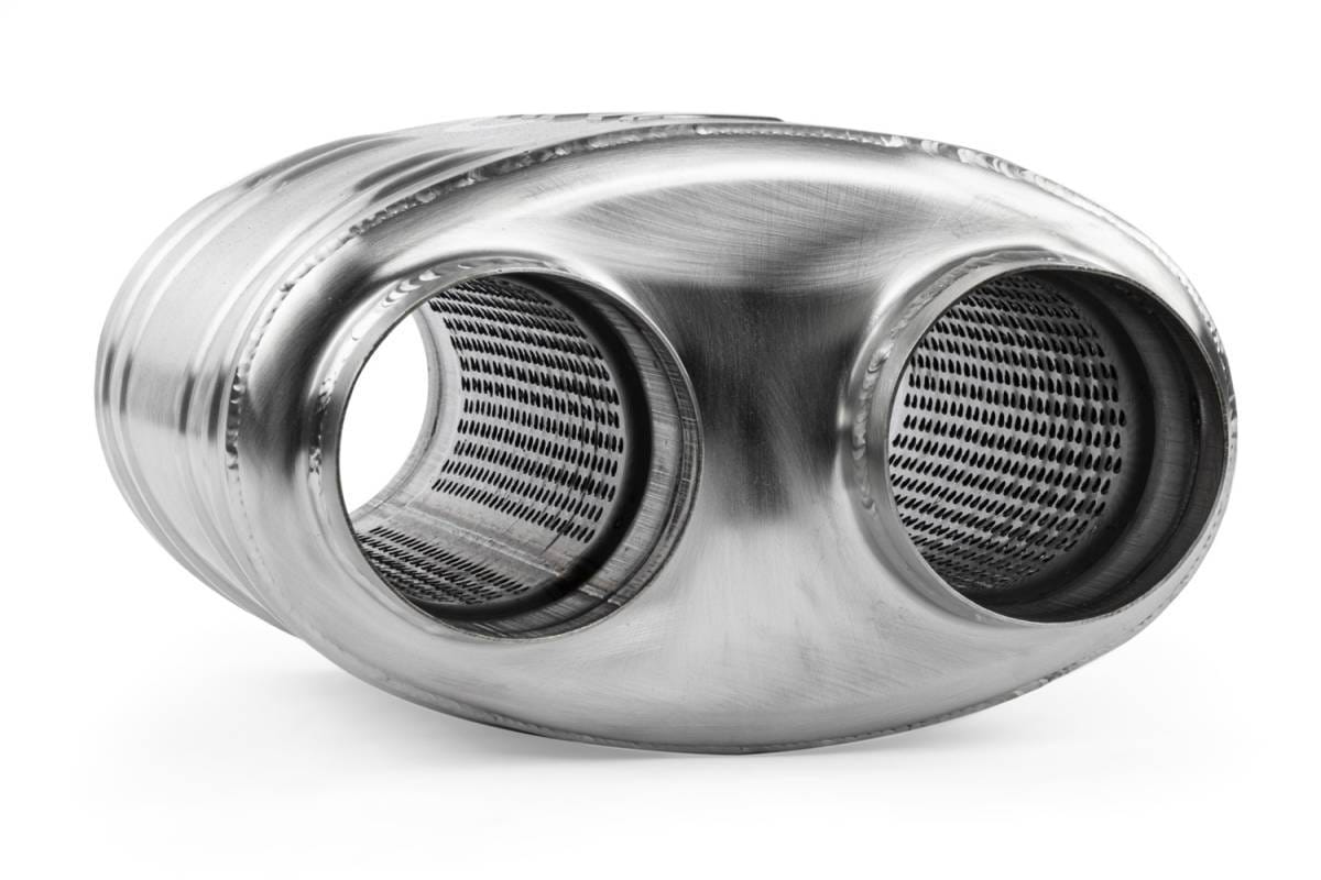 HJQF MUH0011 APR Premium Sound Absorption Muffler - Dual 70mm (2.75") thumbnail 5
