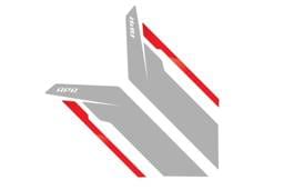 HJQF PM100333 APR Sideburns - Silver APR / Red Stripe