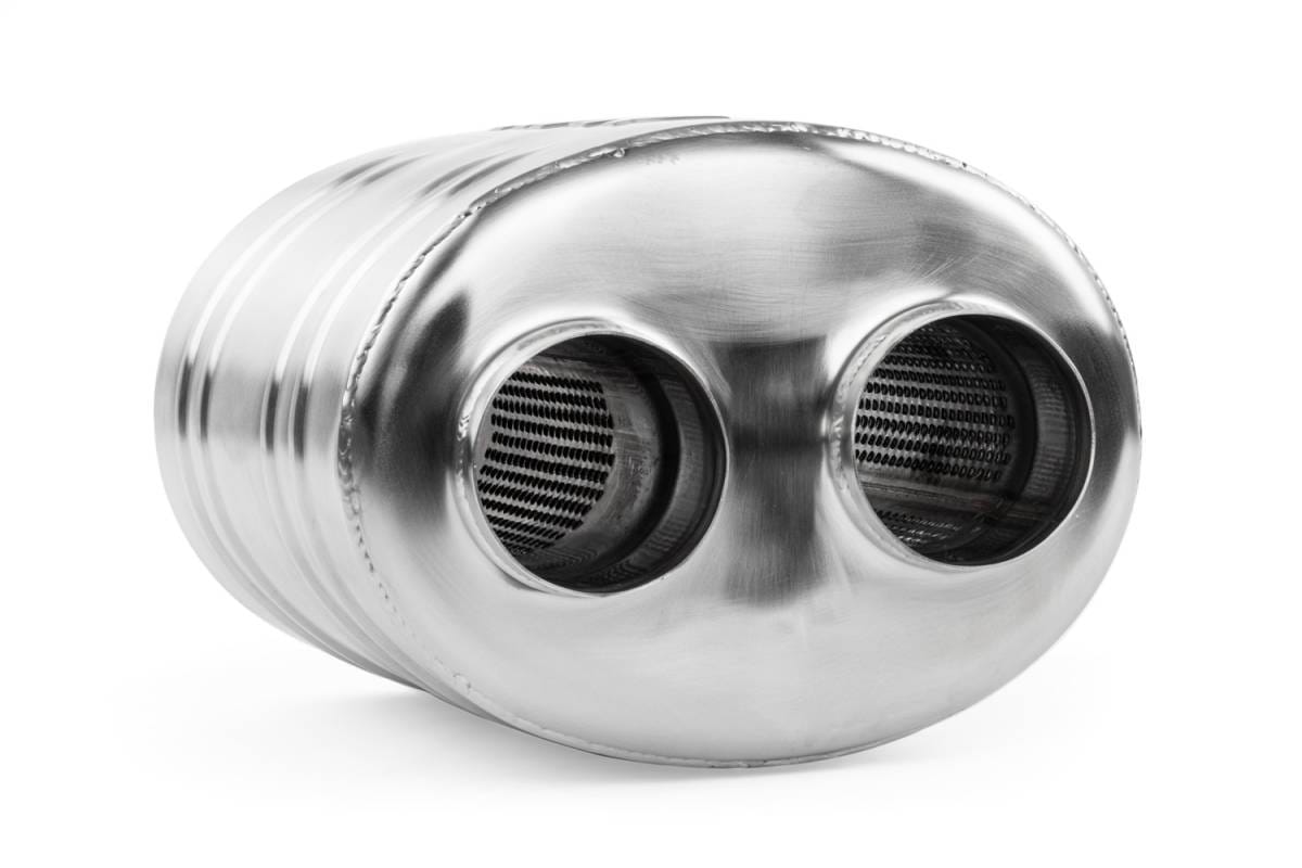 HJQF MUH0007 APR Premium Sound Absorption Muffler - Dual 63.5mm (2.5") thumbnail 5