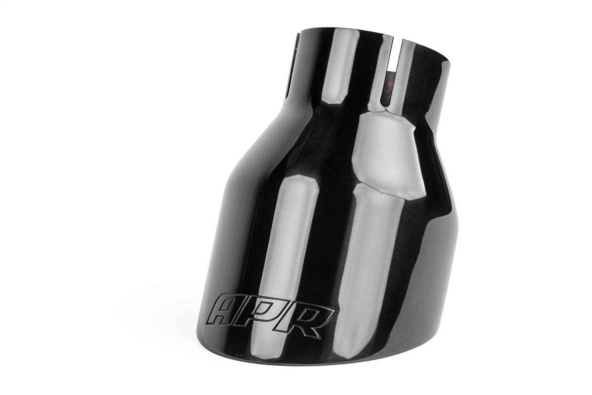 HJQF TPK0003 APR Double-Walled 4" Slash-Cut Tips (Polished Diamond Black) - Set of 2 thumbnail 3