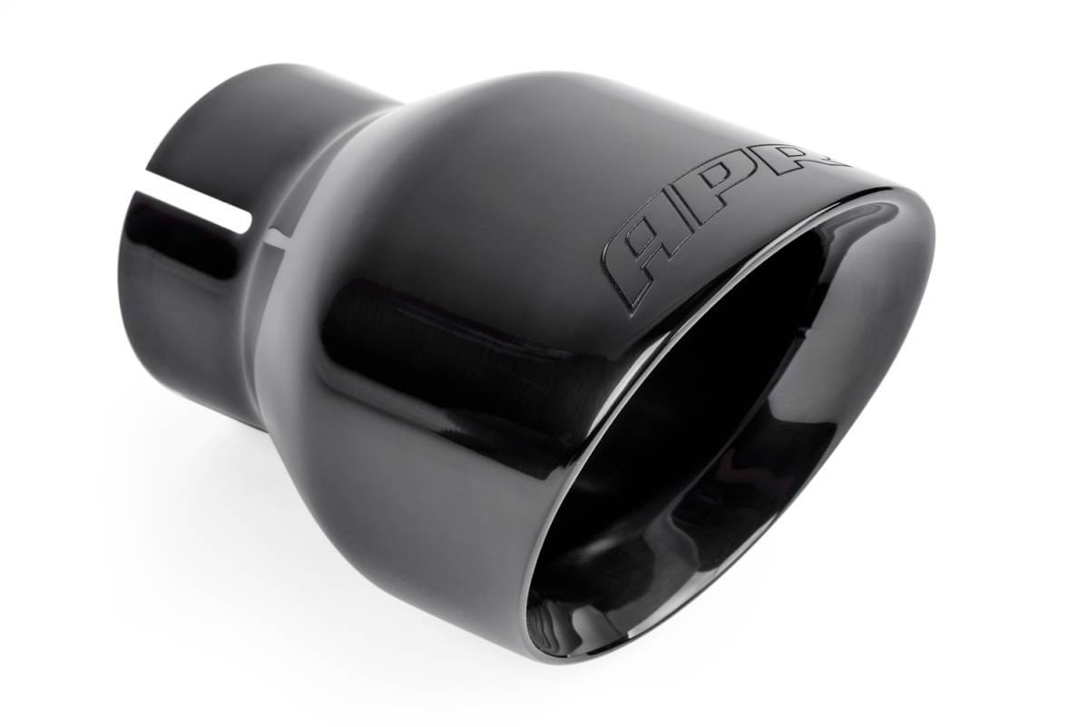 HJQF TPK0003 APR Double-Walled 4" Slash-Cut Tips (Polished Diamond Black) - Set of 2 thumbnail 5