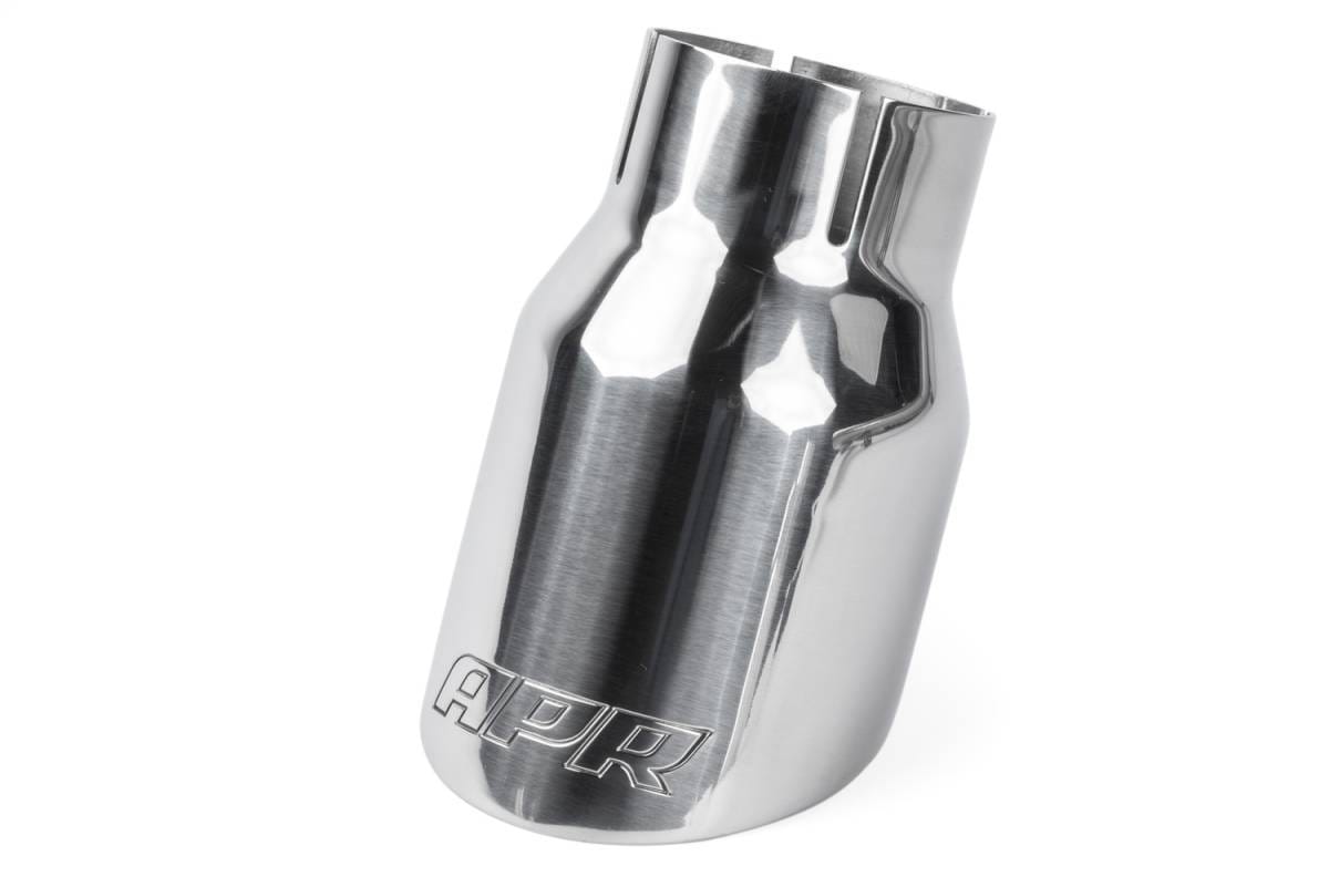 HJQF TPK0006 APR Double-Walled 3.5" Slash-Cut Tips (Polished Silver) - Set of 2 thumbnail 5