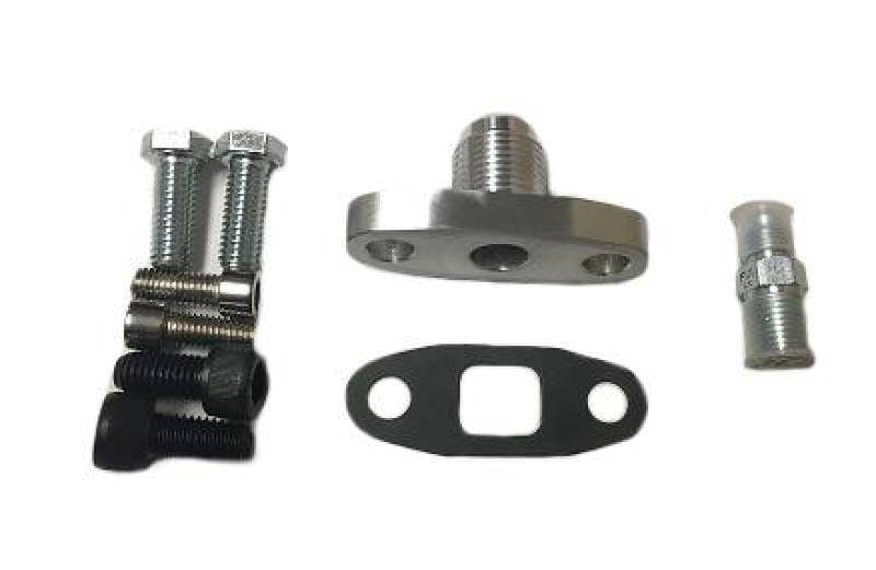 ATP -4AN Oil Feed / -10AN Drain (Return) Flange Kit for Borg Warner S400 SX SX-E S200 S300 S200-SXE thumbnail 2