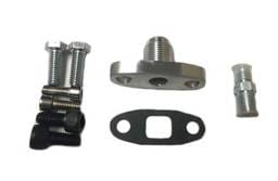 ATP -4AN Oil Feed / -10AN Drain (Return) Flange Kit for Borg Warner S400 SX SX-E S200 S300 S200-SXE