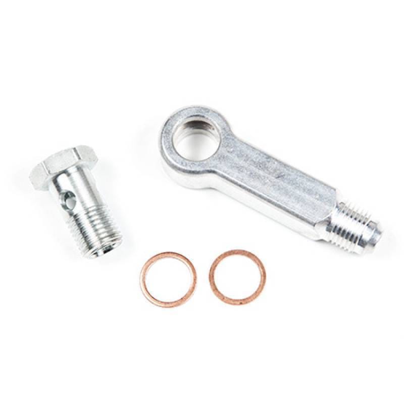 ATP Aluminum Banjo Fitting 14mm Hole -6AN Male Flare Fitting (Long Version) thumbnail 2