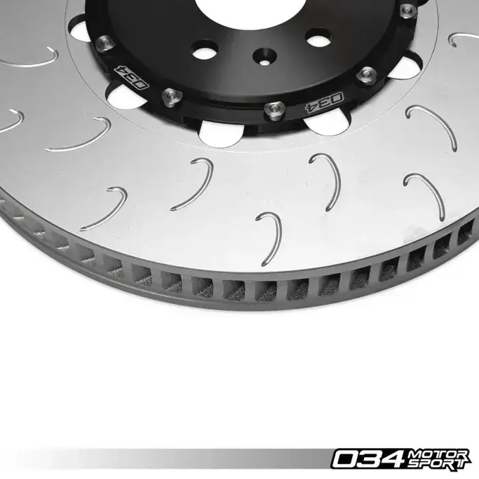 034 Motorsport 2-Piece Floating Front Brake Rotor Upgrade Kit for Audi B8.5 SQ5 thumbnail 2