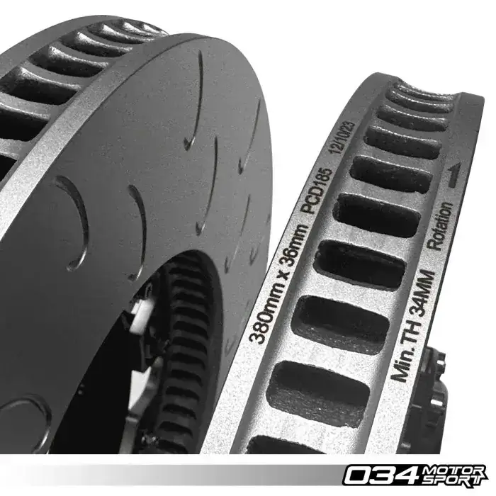 034 Motorsport 2-Piece Floating Front Brake Rotor Upgrade Kit for Audi B8.5 SQ5 thumbnail 3