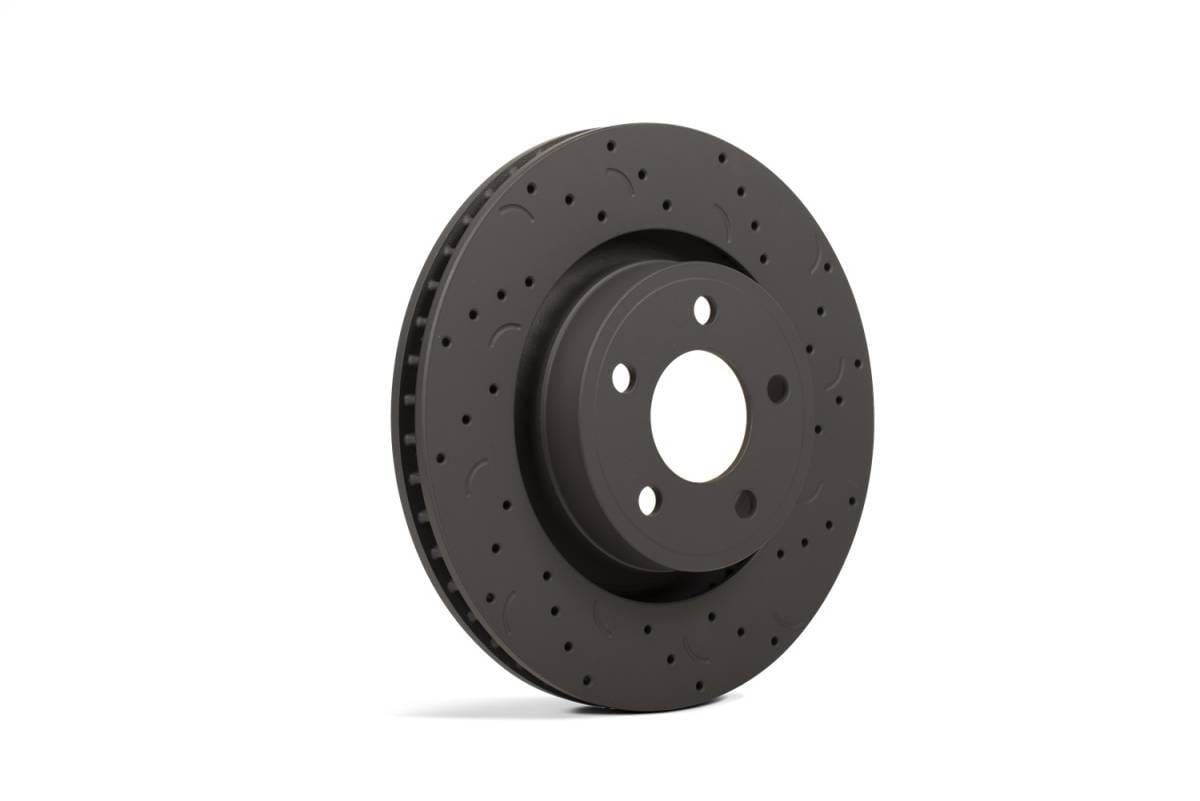 Hawk Performance kHTC4208 Hawk Talon 2015 Chrysler 200 305mm Front Disc Drilled and Slotted Front Brake Rotor Set