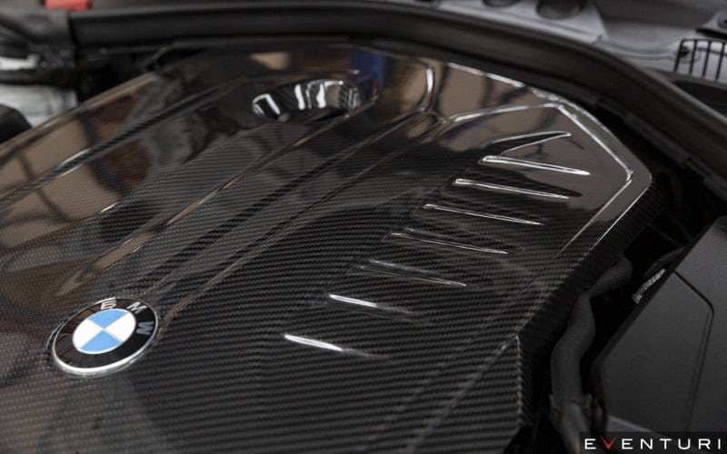 Eventuri BMW F Chassis B58 M140i/M240i/M340i Carbon Engine Cover thumbnail 2